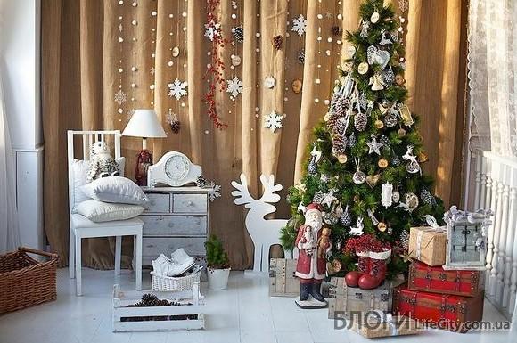 Критерии оформления новогоднего декора в маленькой комнате