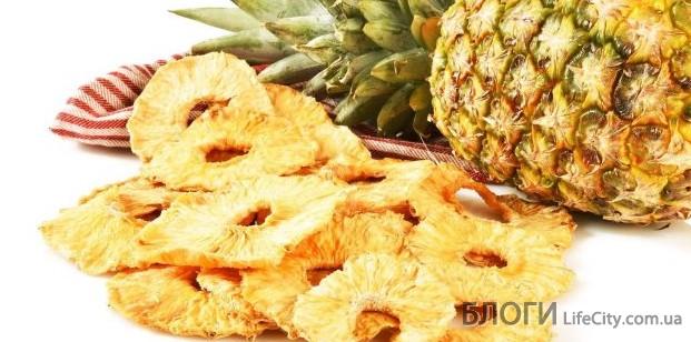 Сушеный ананас и другие сухофрукты – роль в кулинарии