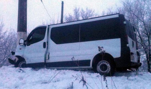 На Донетчине микроавтобус попал в ДТП, семеро пострадавших