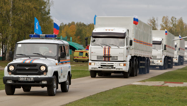 Россия направляет в Украину гуманитарный конвой