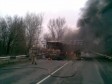 Сгорел автобус Краматорск - Кременная. Пассажирам помешала спастись закрытая дверь.