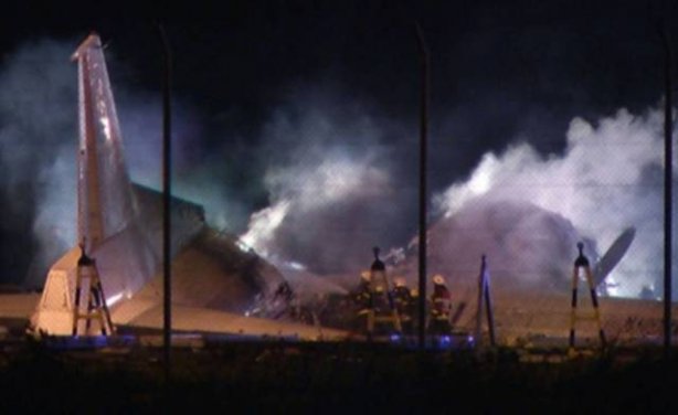 В аэропорту Лейпцига сгорел украинский Ан-12, перевозивший живых кур