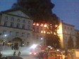 Пожар в аграрном университете в Киеве, видео