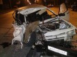 В Мариуполе в результате аварии "девятку" разорвало на части, фото