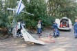 В Днепропетровской области во время испытания упал двухместный самолет