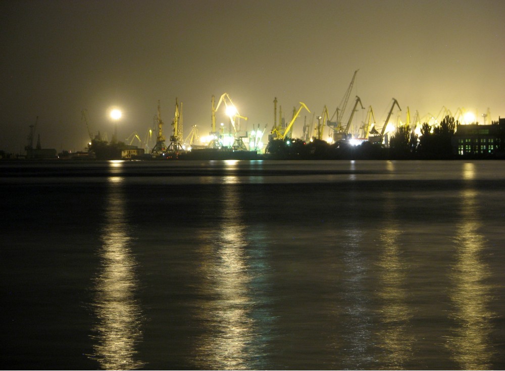 Ночной порт | Фотогалерея, Мариуполь